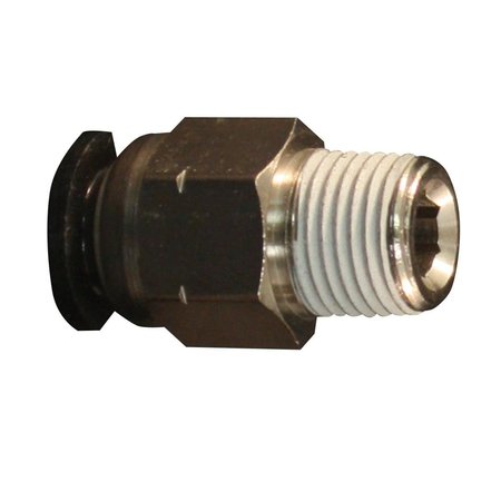 WILTON Milton 2200-4 0.37 in. MNPT 0.25 in. OD Push to Connect Tube Fitting 2200-4